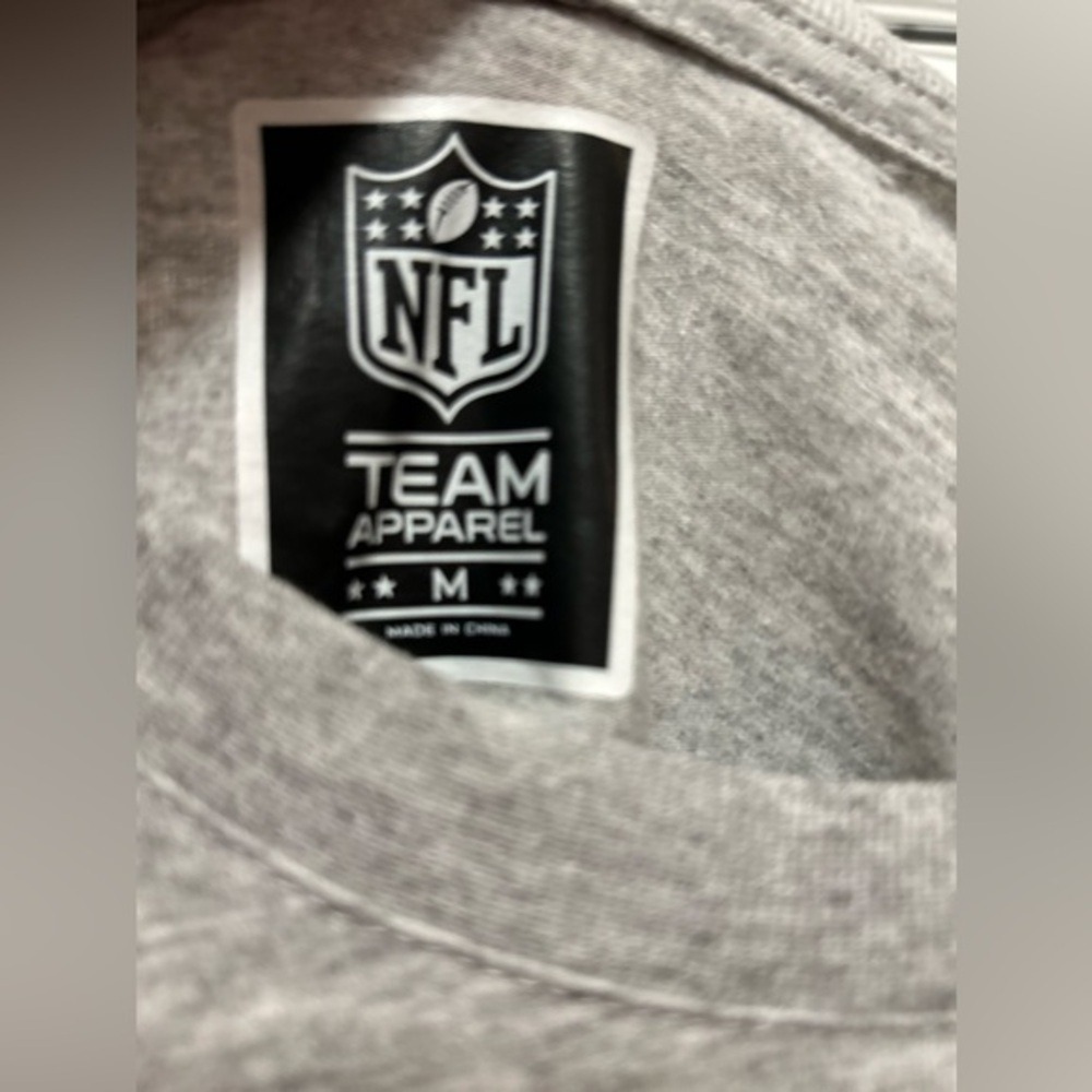 NFL Mens M Gray Las Vegas Raiders Football Double Sided Graphic Tee NWT 2020 - Picture 5 of 13